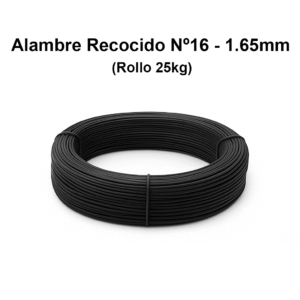 Alambre Recocido Nº16 - 1.65mm (Rollo 25 kg)