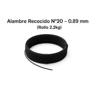 Alambre Recocido Nº20 - 0.89mm (Rollo 2.2kg)
