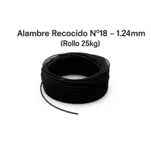 Alambre Recocido Nº18 - 1.24mm (Rollo 25kg)