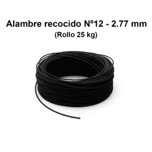 Alambre recocido Nº12 – 2.77mm (Rollo 25 kg)