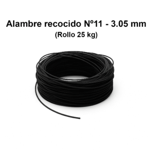 Alambre recocido Nº11 - 3.05 mm (Rollo 25 kg)