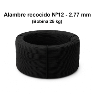 Alambre Recocido Nº12 – 2.77 mm (Bobina 25 kg)