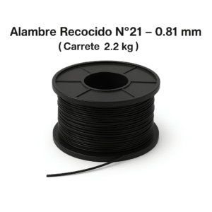 Alambre Recocido Nº21 - 0.81mm (Carrete 2.2kg)