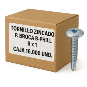 Tornillo Punta Broca B-Phillips 6x1 (Caja-16.000-Und.)